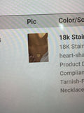 Heart of Gold Crystal Sunburst Necklace