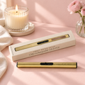 Gold Rechargeable Electric Lighter – USB Flameless Candle Lighter, Home Decor Gift