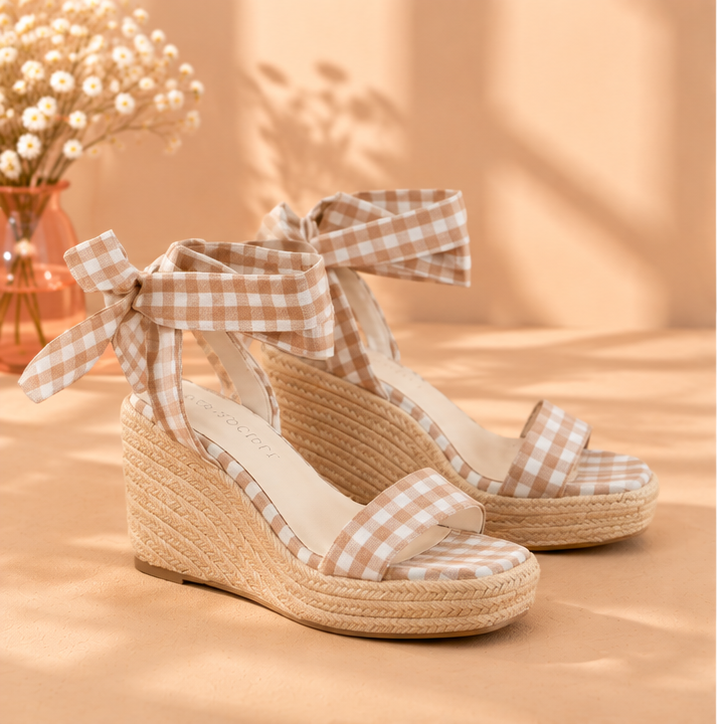 Sweet Tea Social Gingham Wedges