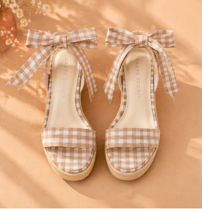 Sweet Tea Social Gingham Wedges