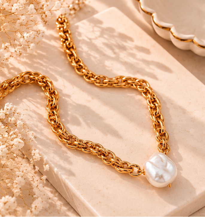 Pearls on the Coast Statement Necklace