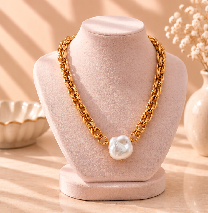 Pearls on the Coast Statement Necklace