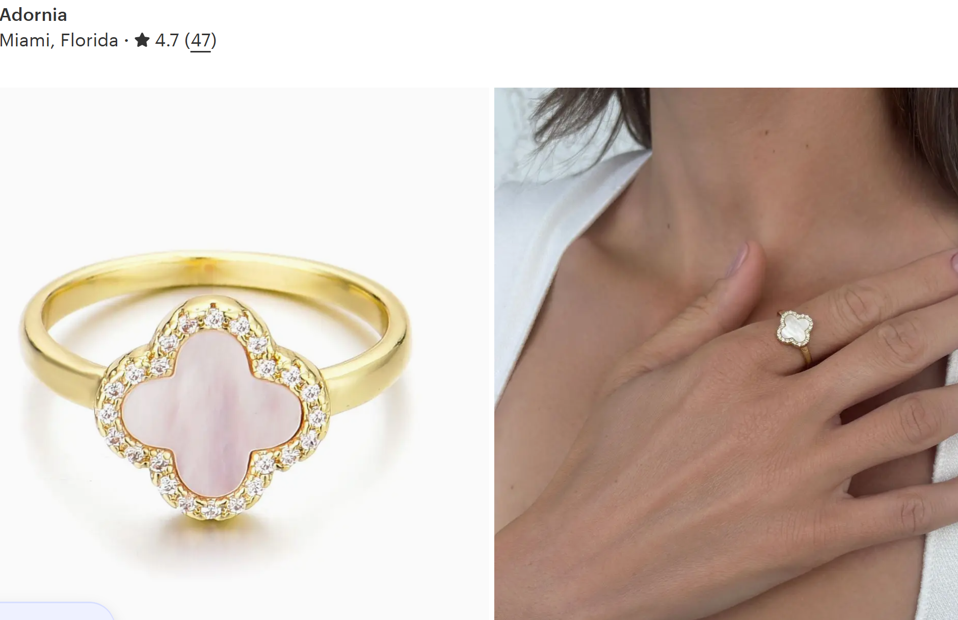 Lucky in Love Clover Ring