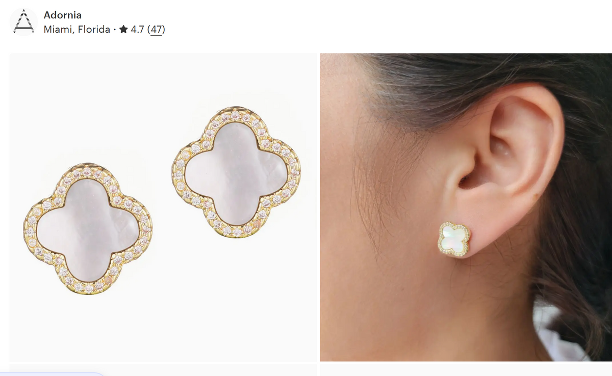 Lucky in Love Clover Studs