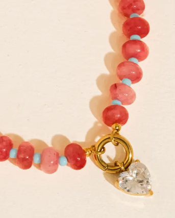 Blushing Tides 18K Gold Heart Necklace