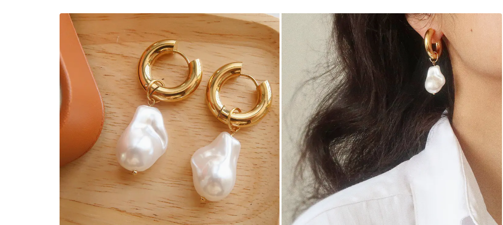 Coastal Darling Pearl Drop Earrings