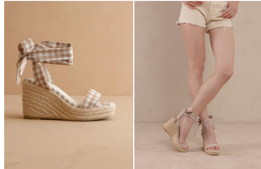 Sweet Tea Social Gingham Wedges