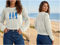 Catch of the Day Open-Knit Sweater