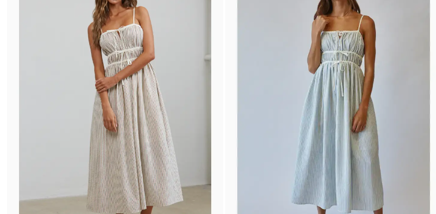 Cocoa Cabana Striped Midi Dress