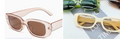 Champagne Brown Rectangle UV400 Sunglasses