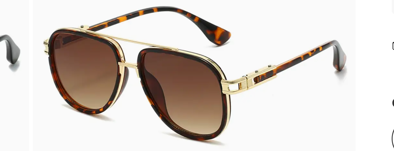 MKS America Classic Retro Double-Bridge Sunglasses – Tortoise/Brown